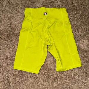Champion Neon Green Athletic Shorts